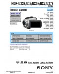Сервисная инструкция Sony HDR-UX3E, HDR-UX5, HDR-UX5E, HDR-UX7, HDR-UX7E, LVL2