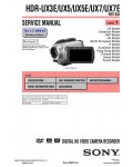 Сервисная инструкция Sony HDR-UX3E, HDR-UX5E, HDR-UX7E Level 1