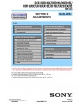 Сервисная инструкция Sony HDR-UX9E, HDR-UX10E, HDR-UX19E, HDR-UX20E, ADJ