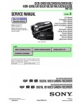 Сервисная инструкция Sony HDR-UX9E, HDR-UX10E, HDR-UX19E, HDR-UX20E, level 3
