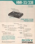 Сервисная инструкция SONY HMK-33, 33B
