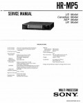 Сервисная инструкция SONY HR-MP5