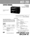 Сервисная инструкция Sony HST-201