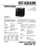 Сервисная инструкция Sony HST-A30, HST-A30K