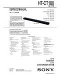 Сервисная инструкция SONY HT-CT180 V1.1
