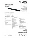 Сервисная инструкция SONY HT-CT770 V1.1
