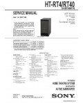 Сервисная инструкция SONY HT-RT4, RT40