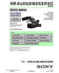Сервисная инструкция Sony HVR-A1J, A1U, A1N, A1E, A1P, A1C V1.7