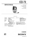 Сервисная инструкция SONY ICD-70