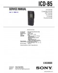 Сервисная инструкция SONY ICD-B5