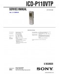 Сервисная инструкция SONY ICD-P110VTP