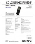 Сервисная инструкция SONY ICD-UX532, UX533F, UX534F