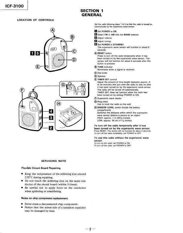 Сервисная инструкция Sony ICF-3100