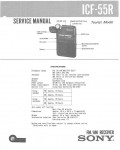 Сервисная инструкция Sony ICF-55R