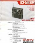 Сервисная инструкция Sony ICF-5900W