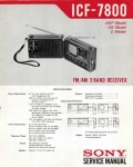 Сервисная инструкция Sony ICF-7800
