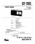 Сервисная инструкция Sony ICF-780S