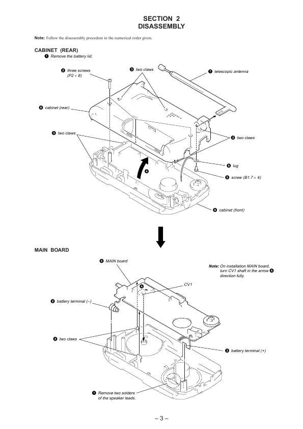 Сервисная инструкция Sony ICF-8 8L