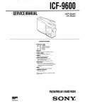 Сервисная инструкция Sony ICF-9600