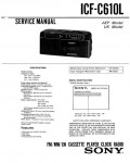 Сервисная инструкция Sony ICF-C610L
