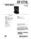 Сервисная инструкция Sony ICF-C713L