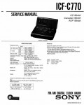Сервисная инструкция SONY ICF-C770