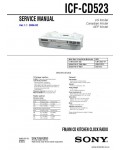 Сервисная инструкция SONY ICF-CD523