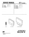 Сервисная инструкция Sony KL-37W2K, KV-50W2K, LE-1