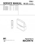 Сервисная инструкция Sony KP-41DS1U, KP-41PZ1, RE-2D