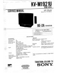 Сервисная инструкция Sony KV-M1921U, BE-2A шасси