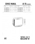 Сервисная инструкция Sony KV-X2971A, KV-X2971B, KV-X2971D, KV-X2971K, KV-X2972U, KV-X2973E (AE-2B chassis)