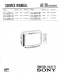 Сервисная инструкция Sony KV-X2971K