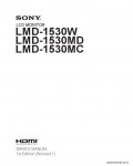 Сервисная инструкция SONY LMD-1530W, 1st-edition, REV.1
