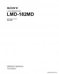 Сервисная инструкция SONY LMD-182MD