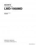 Сервисная инструкция SONY LMD-1950MD, 1st-edition, REV.1