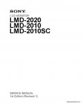 Сервисная инструкция SONY LMD-2020, 1st-edition, REV.1