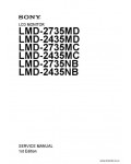 Сервисная инструкция SONY LMD-2735MD, SERIES, 1st-edition