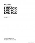 Сервисная инструкция SONY LMD-9050, 1st-edition, REV.2