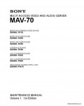 Сервисная инструкция SONY MAV-70, MM VOL.1, 1st-edition