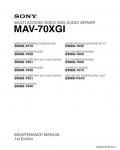 Сервисная инструкция SONY MAV-70XGI, MM, 1st-edition