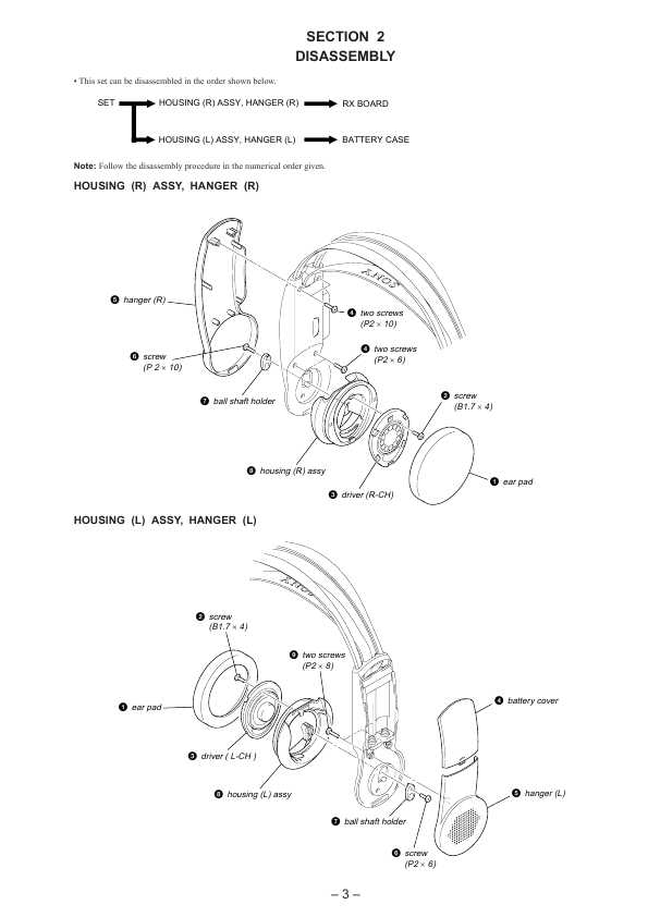 Сервисная инструкция Sony MDR-RF930