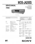 Сервисная инструкция Sony MDS-JA20ES
