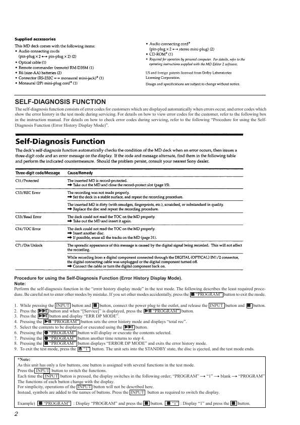Сервисная инструкция Sony MDS-PC2