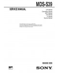 Сервисная инструкция Sony MDS-S39