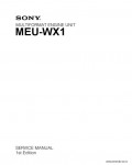 Сервисная инструкция SONY MEU-WX1