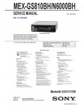 Сервисная инструкция SONY MEX-GS810BH, N6000BH