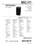 Сервисная инструкция SONY MHC-V11