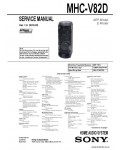 Сервисная инструкция SONY MHC-V82D