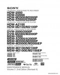 Сервисная инструкция SONY MSW-A2000-A2000P, SERIES, MM VOL.3, 2ND, ED, REV.4