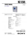 Сервисная инструкция Sony MZ-E505